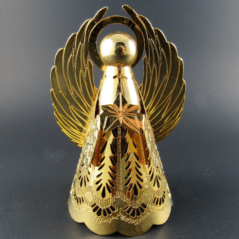 SCHMID GOLD PLATED ANGEL ORNAMENT (E12)